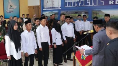 Pjs. Bupati Majene Lantik Anggota PAW BPD Majene Periode 2019-2027