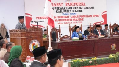 Pengambilan Sumpah Pimpinan DPRD Majene 2024-2029, Ini Kata Pjs Habibi