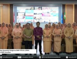 Pengukuhan Serentak Pengurus DWP PTN dan LLDikti, Termasuk DWP Unsulbar
