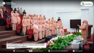 Puncak Peringatan HUT DWP Ke-26, Dharma Wanita Unsulbar Gelar Seremonial dan Talkshow