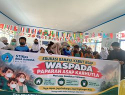 Asap Karhutla, STIKES BBM Bagikan Masker
